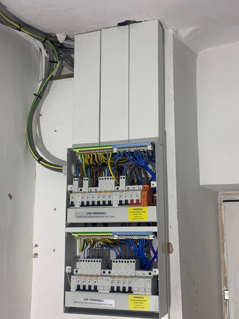 Fully labelled consumer unit